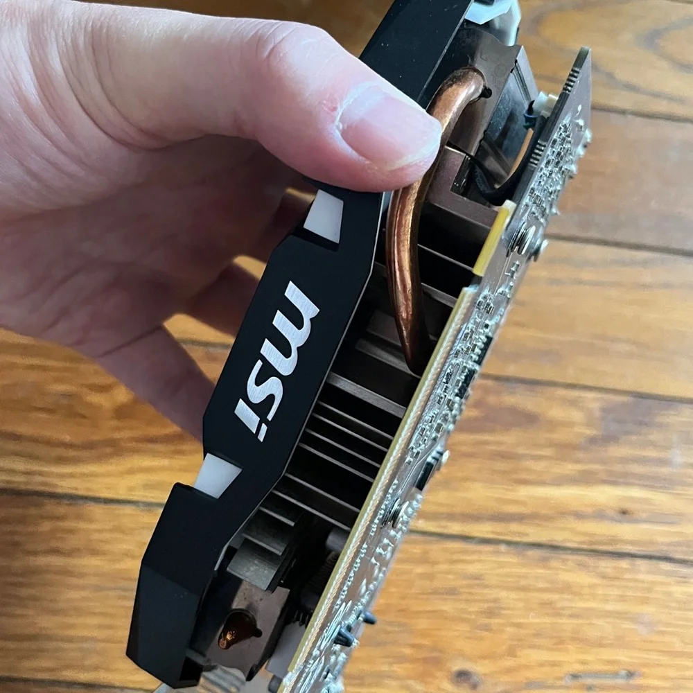 MSI Black and Silver Graphics Card